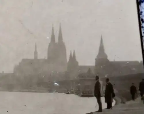 tolles altes Negativ - Rhein - Köln - Dampfschiff - 1910-20 ?