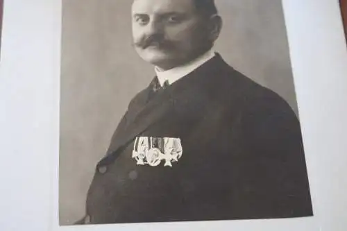 zwei tolle alte Kabinettfotos  Mann mit Orden  Bielefeld 1909 