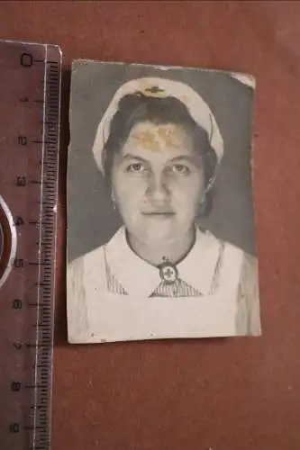 Kleines altes Foto Portrait Krankenschwester