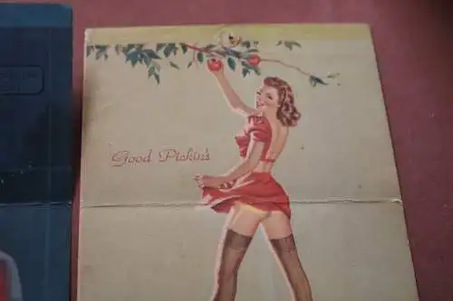 zwei tolle alte Lithographien Pin Up Girls - Litho USA - 30-40er Jahre ?