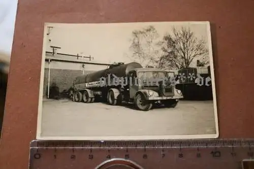 altes Foto - MAN Tankauflieger - Strabag - 60er Jahre - Abtei Hamborn ??