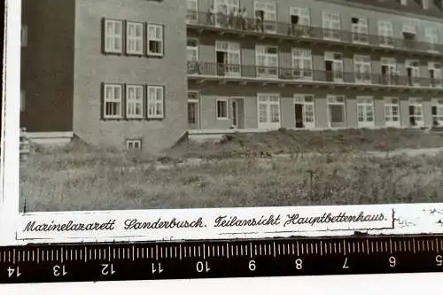 drei alte Glasnegative - Marine-Lazarett Sanderbusch 30-40er Jahre ?? + Anschre 