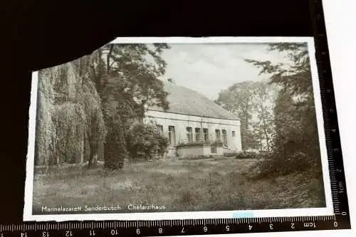 drei alte Glasnegative - Marine-Lazarett Sanderbusch 30-40er Jahre ?? + Anschre 