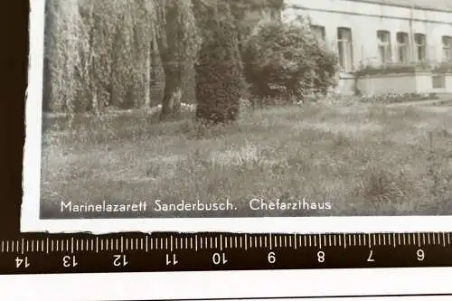 drei alte Glasnegative - Marine-Lazarett Sanderbusch 30-40er Jahre ?? + Anschre 