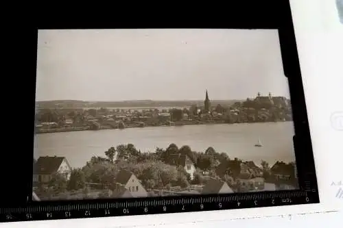 zwei tolle alte Glasnegative - Stadt am Fluß -  unbekannt -  1910-1918