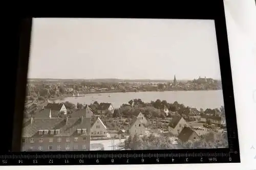 zwei tolle alte Glasnegative - Stadt am Fluß -  unbekannt -  1910-1918