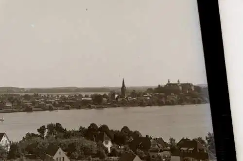 zwei tolle alte Glasnegative - Stadt am Fluß -  unbekannt -  1910-1918