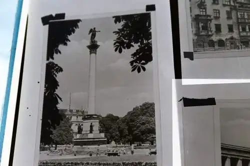 zehn alte Negative - abfotografierte Ansichtskarten München - Alter ?