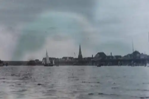 tolles altes Glasnegativ -  Ansicht Travemünde 1910-30 ??