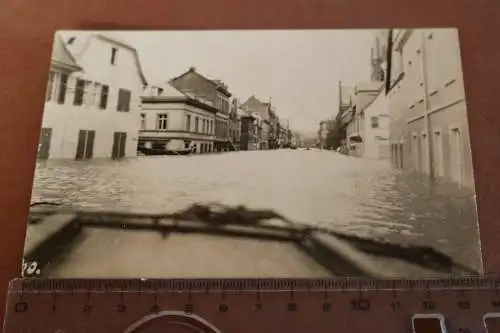 Altes Foto Stadt unter Wasser - Hochwasser  1926 - Ort ????