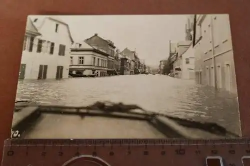 altes Foto Stadt unter Wasser - Hochwasser  1926 - Ort ????