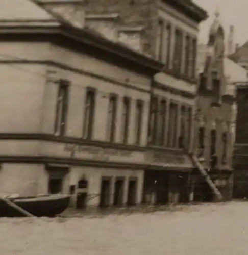 altes Foto Stadt unter Wasser - Hochwasser  1926 - Ort ????