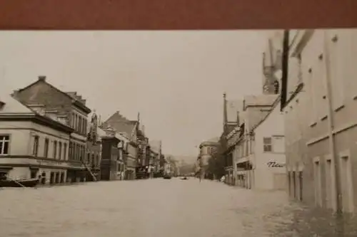 altes Foto Stadt unter Wasser - Hochwasser  1926 - Ort ????