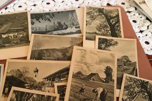 16 alte Ansichtskarten - Landschaften - einige echte Kupfertiefdruckkarten