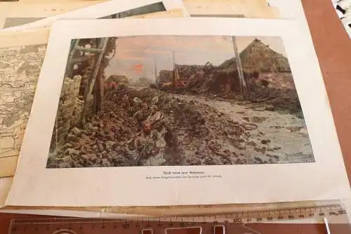 acht alte Seiten mit Bilder I. Weltkrieg 