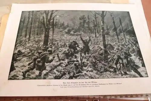 acht alte Seiten mit Bilder I. Weltkrieg 