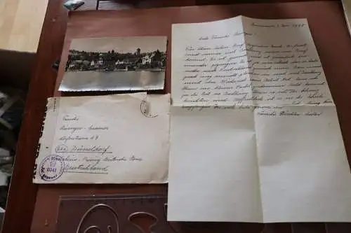 Alter Brief Kind in der Schweiz , Eltern in Deutschland Britsche Zone 1948