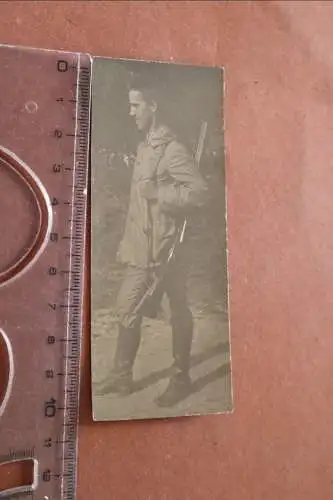 Altes Foto - junger Mann mit Schrotgewehr - Flinte - Jäger ?? 1914