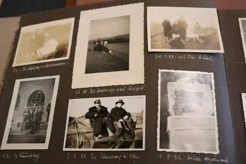 tolles altes Album 30er Jahre - 264 Fotos - Familie, Oldtimer, Marine, Soldaten