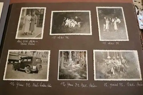 tolles altes Album 30er Jahre - 264 Fotos - Familie, Oldtimer, Marine, Soldaten