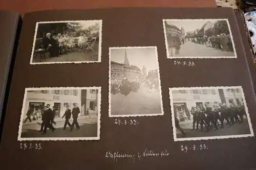 tolles altes Album 30er Jahre - 264 Fotos - Familie, Oldtimer, Marine, Soldaten