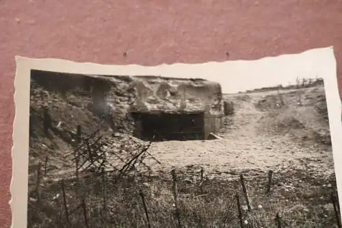 altes Foto - mir unbekannter zerstörter Bunker 