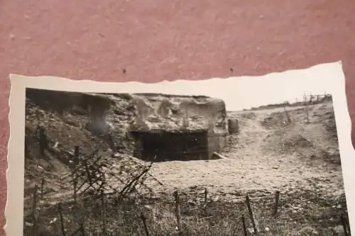 altes Foto - mir unbekannter zerstörter Bunker 