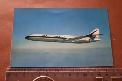 alte Karte - Passagierflugzeug Caravelle  Air France 