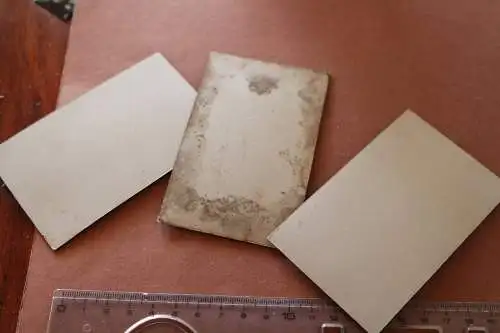 drei alte CDV Fotos - kleines Mädchen im Kleid - Elberfeld 