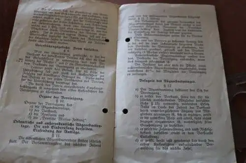 altes Heft - Satzungen der Vereinigung deutscher Marine-Vereine e.V, Hamm 1909?