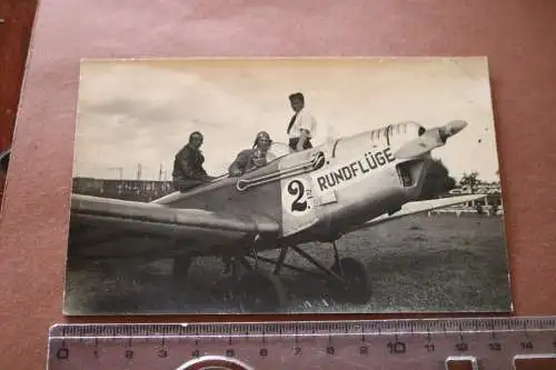 tolles altes Foto - Flugzeug Pilotin  Betty ??? 1933 - 2RM Rundflüge 1933