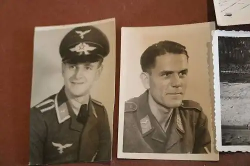 vier alte Fotos - Soldaten