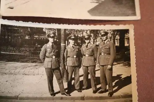 vier alte Fotos - Soldaten