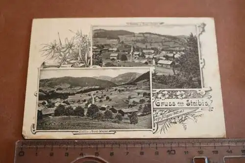 tolle alte Karte - Gruss aus Steibis  1918  Allgäu
