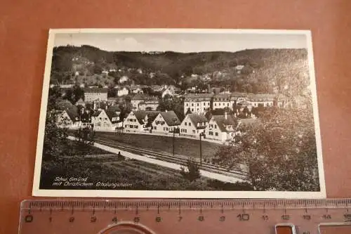 tolle alte Karte - Schwäbisch Gmünd mit christl. Erholungsheim  1941