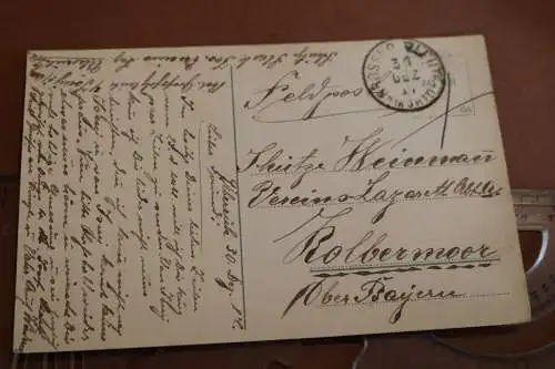 tolle alte Karte - Heilstätte Überruh b. Isny 1914