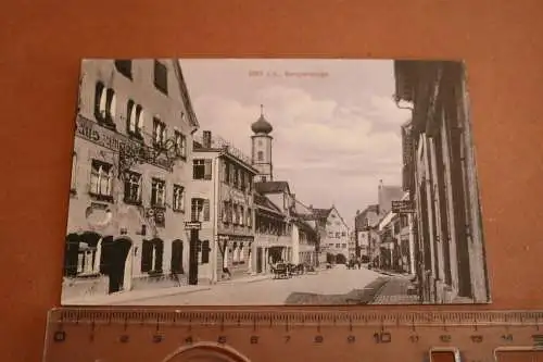 tolle alte Karte - Isny Allgäu - Kempterstrasse 1910-1918