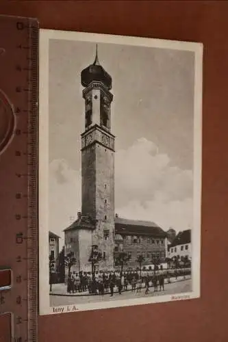 tolle alte Karte - Isny Allgäu - Marktplatz 1910-1918