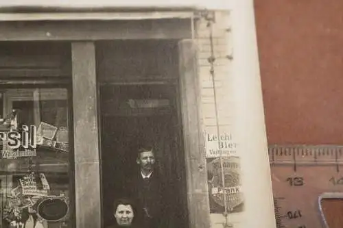 tolles altes Foto Lebensmittelgeschäft - Raum Baden-Württemberg  Bier Werbung