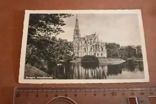 tolle alte Karte - Stuttgart Johanniskirche 30-40er Jahre ?