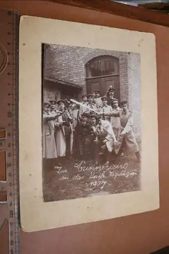 tolles altes Gruppenfoto - Unteroffiziere ? 1907 - Hann.-Münden