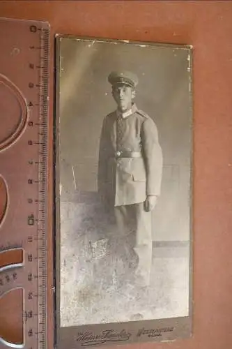 tolles altes Kabinettfoto - Portrait eines Soldaten aus Westerstede  - 14. Inf.R