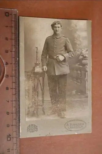 tolles altes CDV-Foto - Portrait eines  Soldaten - Landshut 
