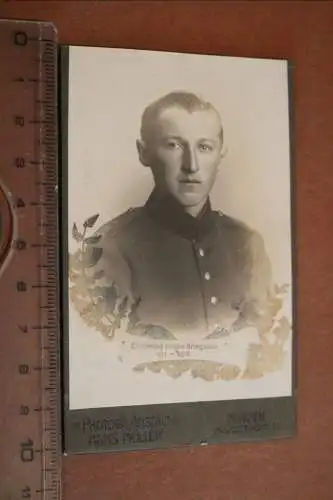 tolles altes CDV-Foto - Portrait eines  Soldaten - München