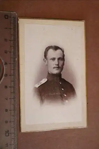 tolles altes CDV-Foto - Portrait eines  Soldaten - Rendsburg (2)