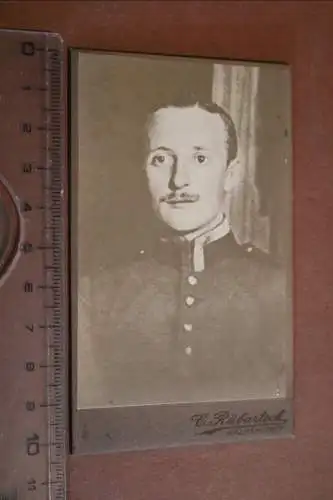 tolles altes CDV-Foto - Portrait eines  Soldaten - Halberstadt