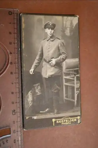 tolles altes CDV-Foto - Portrait eines  Soldaten  aus Passau (3)