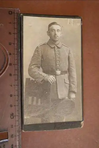 tolles altes CDV-Foto - Portrait eines  Soldaten  aus Schleswig 