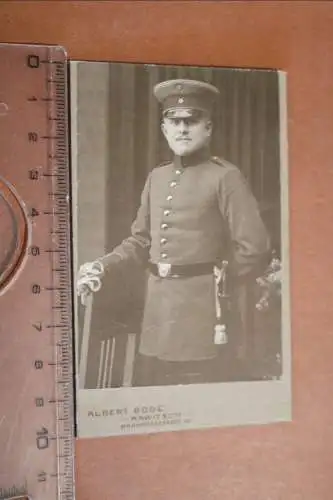 tolles altes CDV-Foto - Portrait eines  Soldaten  aus Rawitsch - Posen