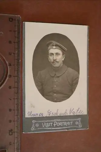 tolles altes CDV-Foto - Portrait eines  Soldaten  (5)